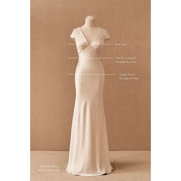 BHLDN Jenny Yoo Briony Wedding Gown Size 2 and 4 NEW - Picture 5 of 13